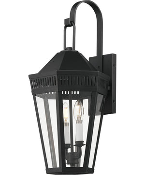 Oxford Outdoor 2-Light Wall Sconce Black