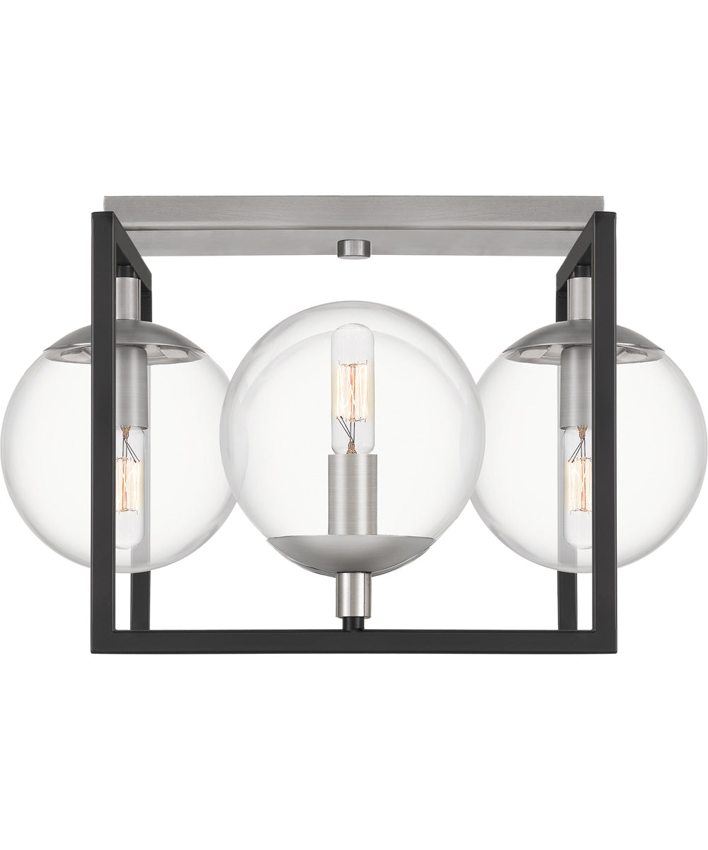 Kane 4-light Semi Flush Mount Earth Black