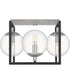 Kane 4-light Semi Flush Mount Earth Black