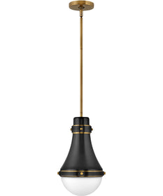 Oliver 1-Light Small Pendant in Black