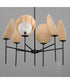 Maldives 6-Light Chandelier Black