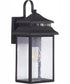 Crossbend 1-Light Outdoor Wall Lantern Dark Bronze Gilded