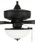 52" Outdoor Pro Plus 211 White 2-Light Indoor/Outdoor Ceiling Fan Flat Black