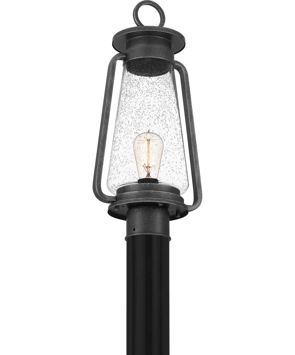 Sutton Large 1-light Outdoor Post Light Speckled Black