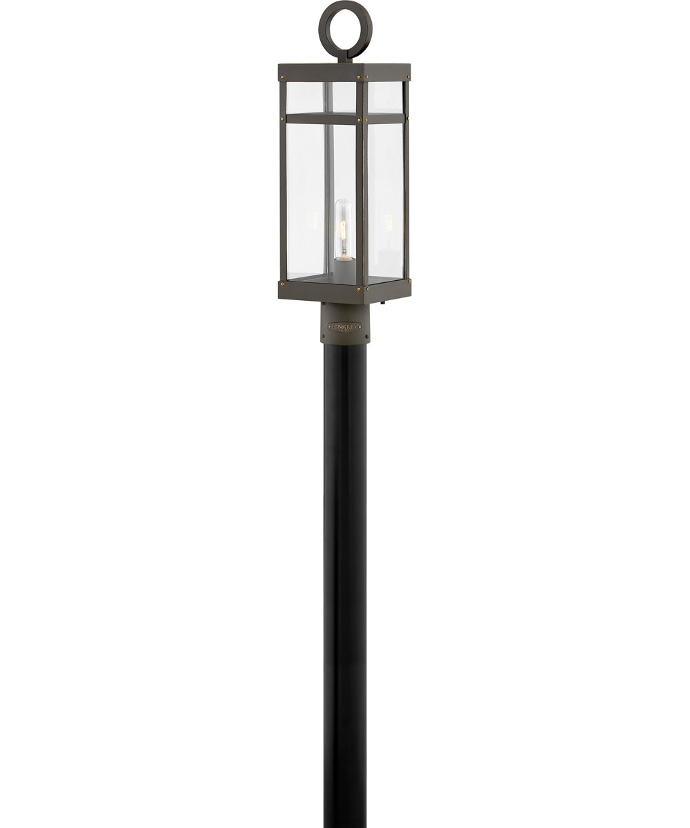 Porter 1-Light Medium Outdoor Post Top or Pier Mount Lantern in Oil Rubbed Bronze
