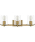 Perry Large 3-light Bath Light Weathered Brass