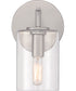 Hailie 1-Light Wall Sconce Satin Nickel