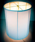 16"W x 19"H Collapsible Drum White Linen Lampshade