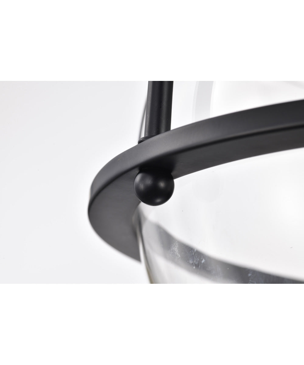 Amado 3-Light Pendant Matte Black