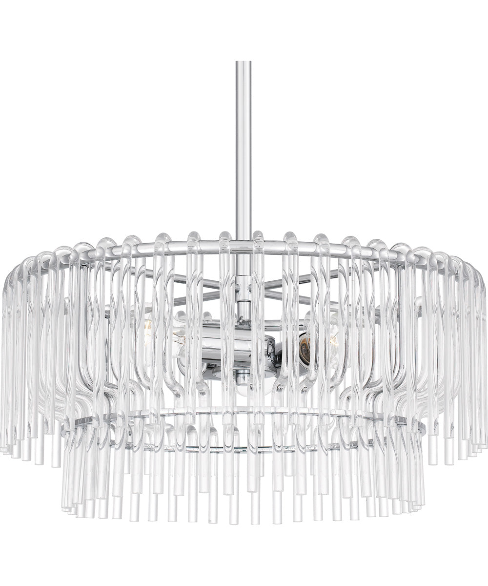 Tayshia Large 3-light Pendant Polished Chrome