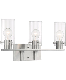 21"W Sommerset 3-Light Vanity & Wall Brushed Nickel