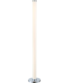Quilla 1-Light Led Floor Lamp Chrome/Frost Acrylic Shade