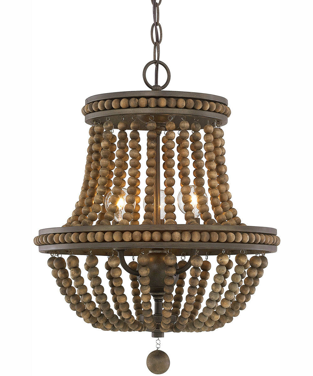 Handley 3-Light Chandelier Tobacco
