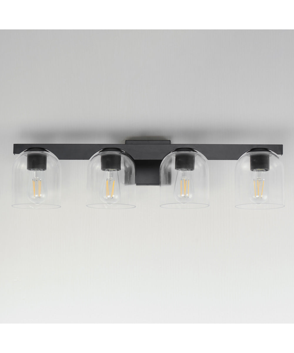 Scoop 4-Light Bath Vanity Black
