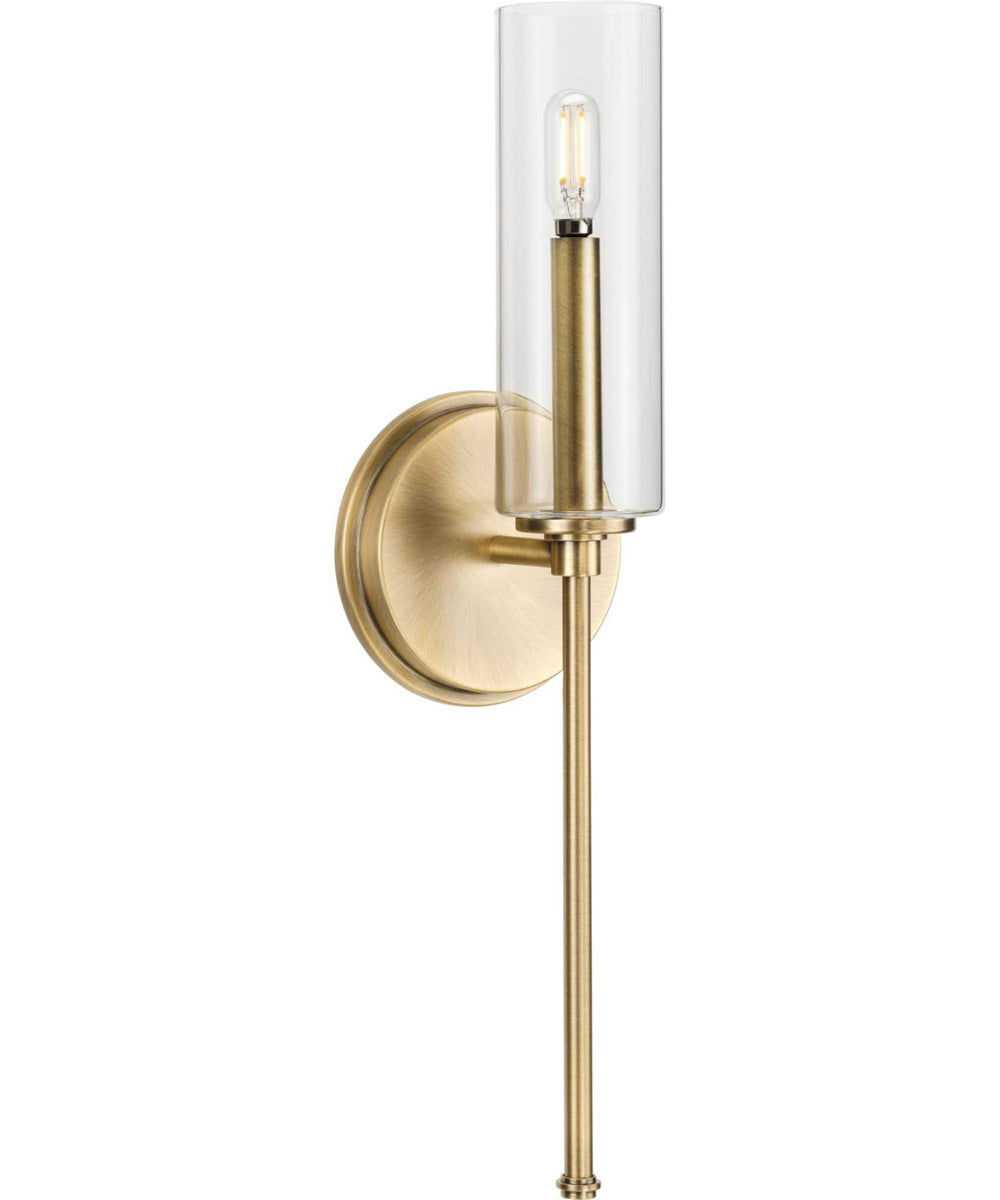 Elara 1-Light New Traditional Wall Light Vintage Brass