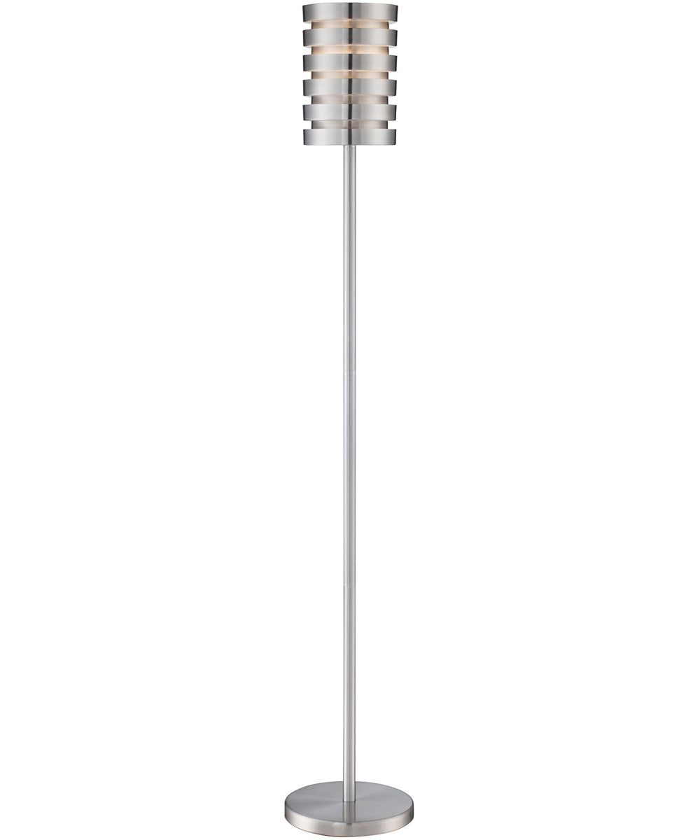 Tendrill II 1-Light Metal Floor Lamp Aluminum