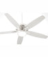 56" Apex Patio Indoor/Outdoor Ceiling Fan Satin Nickel