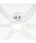 120" Zeus Patio Ceiling Fan Studio White