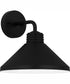 Rencher Medium 1-light Outdoor Wall Light  Coastal Armour Aluminum Matte Black
