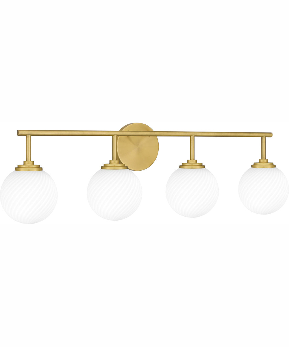 Eloise Extra Large 4-light Bath Light Aged Brass