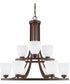 Jameson 9-Light Chandelier In Bronze