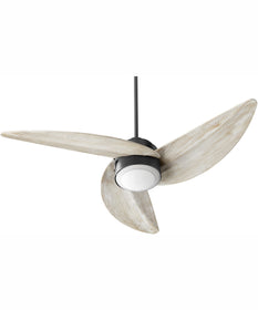 52" Trinity 1-light LED Ceiling Fan Textured Black
