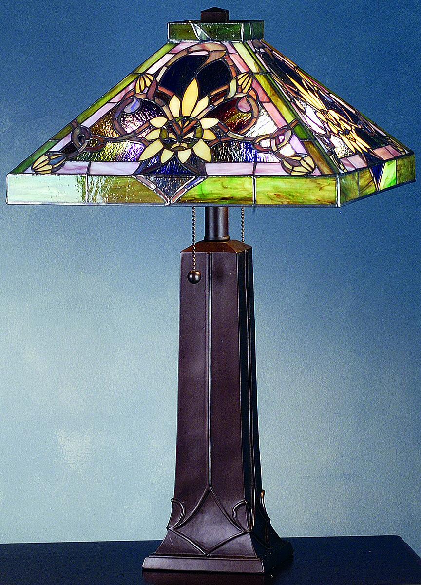 22"H Solstice  Tiffany Table Lamp