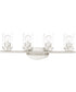 Corona 4-Light Bath Vanity Satin Nickel