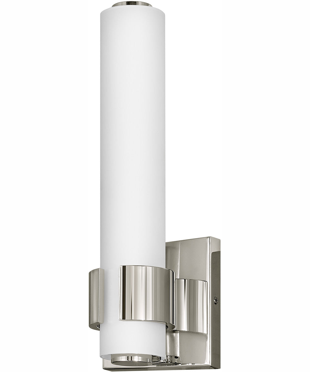 Aiden LED-Light Small LED Sconce in Polished Nickel