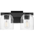 Scoop 2-Light Bath Vanity Black