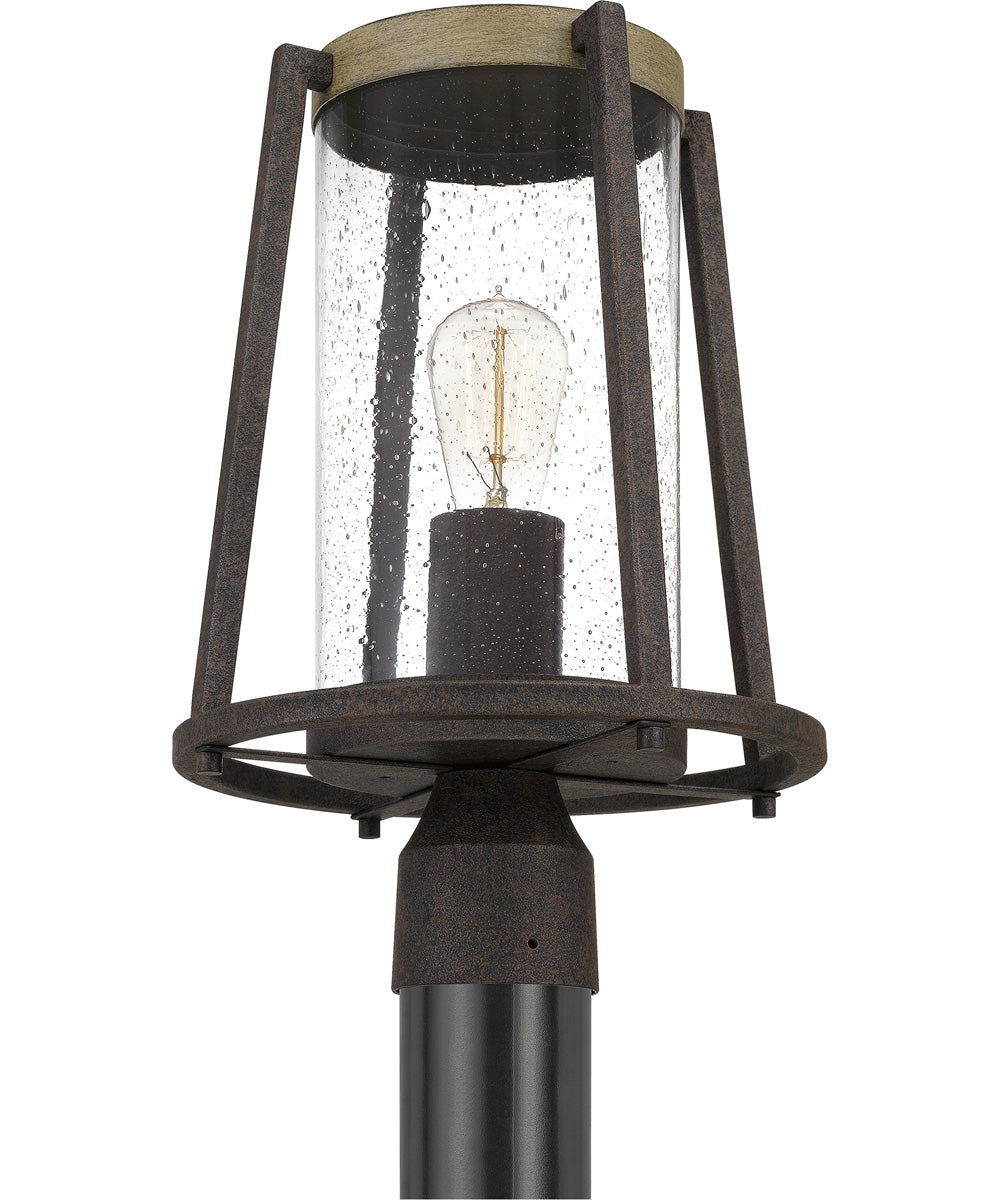 Brockton Large 1-light Outdoor Post Light Rustic Black