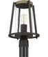 Brockton Large 1-light Outdoor Post Light Rustic Black