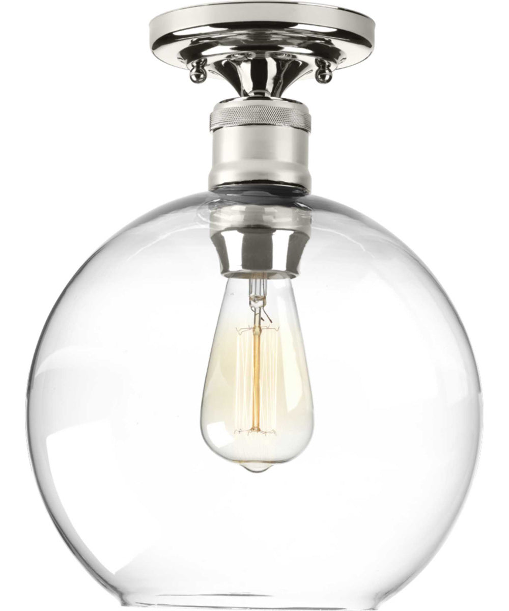 Hansford 1-Light 10" Flush Mount Polished Nickel