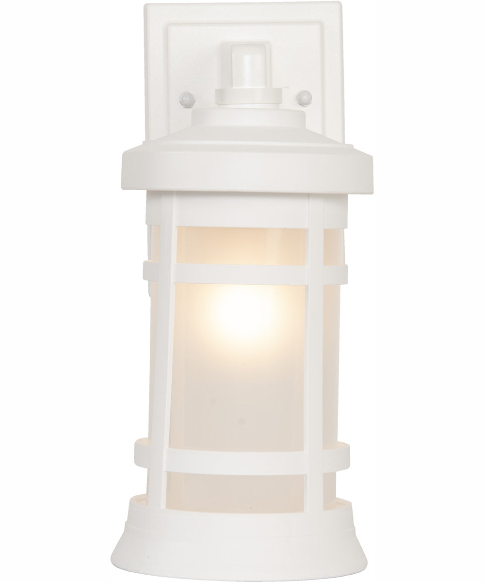 Resilience Lanterns 1-Light Outdoor Wall Lantern Matte White