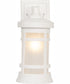 Resilience Lanterns 1-Light Outdoor Wall Lantern Matte White