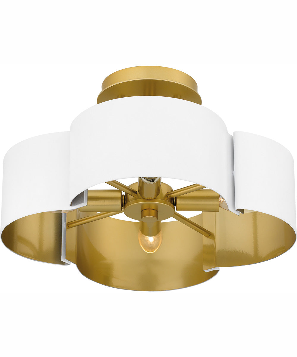 Balsam Medium 4-light Semi Flush Mount White
