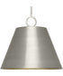 Parkhurst 3-Light New Traditional Metal Pendant Light Brushed Nickel