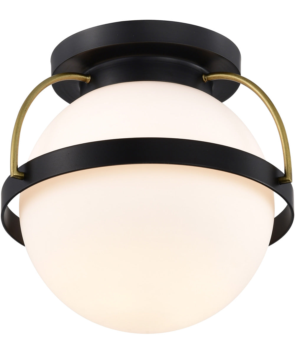 Lakeshore 1-Light Close-to-Ceiling Matte Black