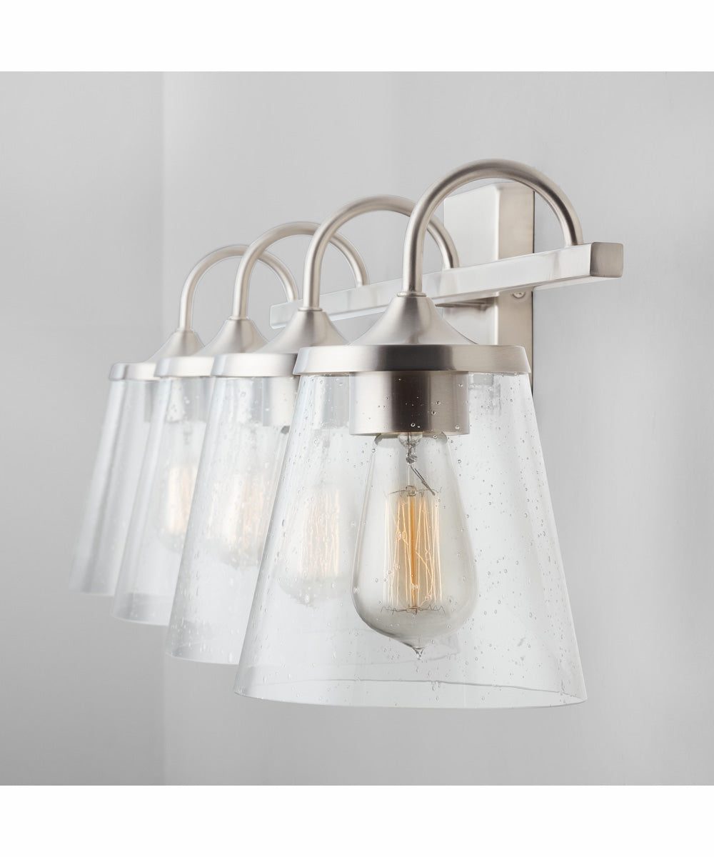 Jayne 4-Light Vanity Brushed Nickel