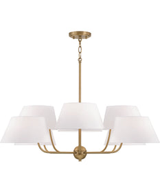 Welsley 8-Light Chandelier Aged Brass