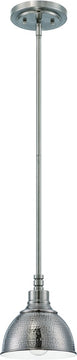 8"W Timarron 1-Light Mini Pendant Light Antique Nickel