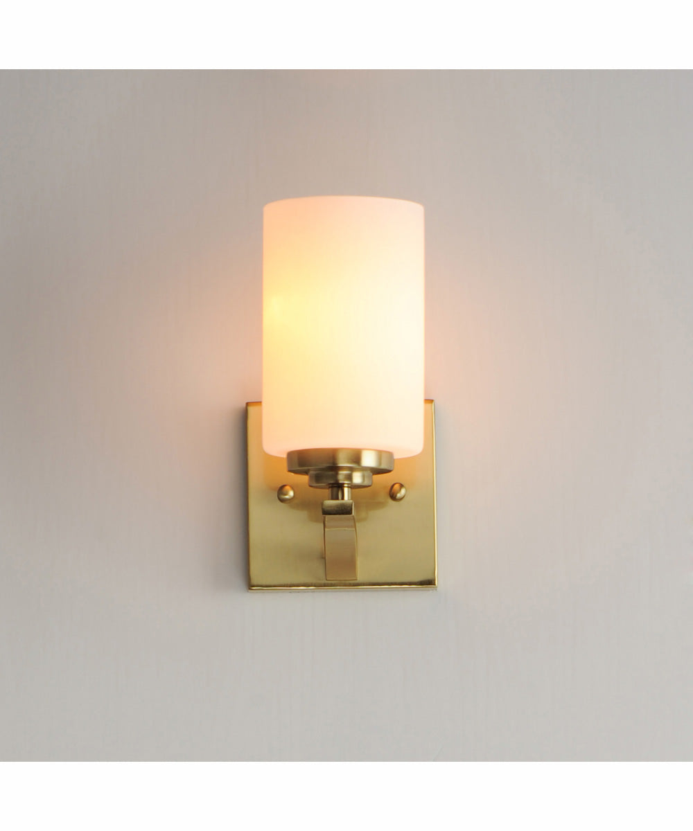 Deven 1-Light Wall Sconce Satin Brass