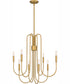 Cabry 8-light Chandelier Brushed Weathered Brass