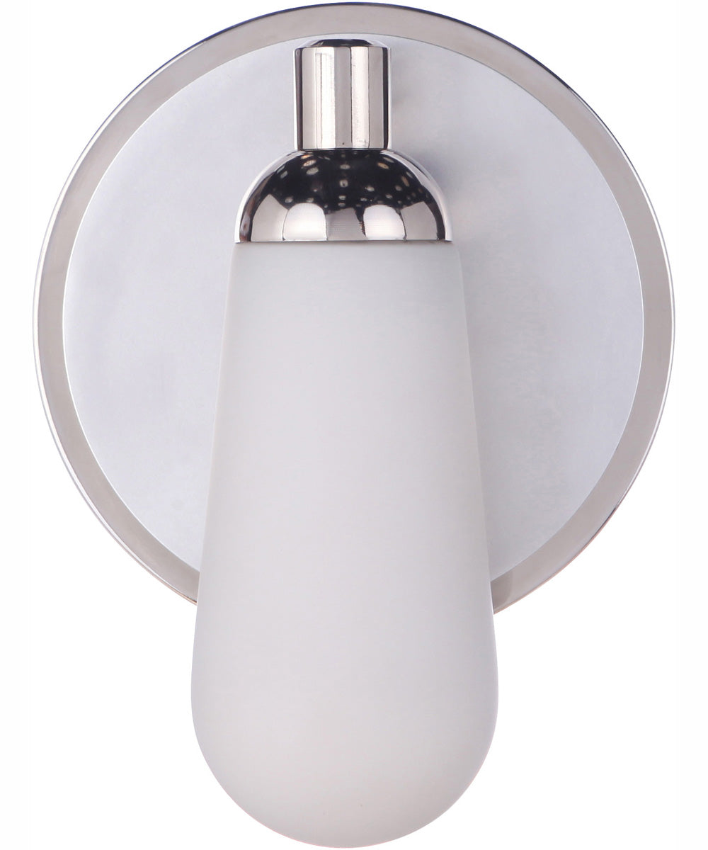 Riggs 1-Light Wall Sconce Brushed Polished Nickel / Polished Nickel