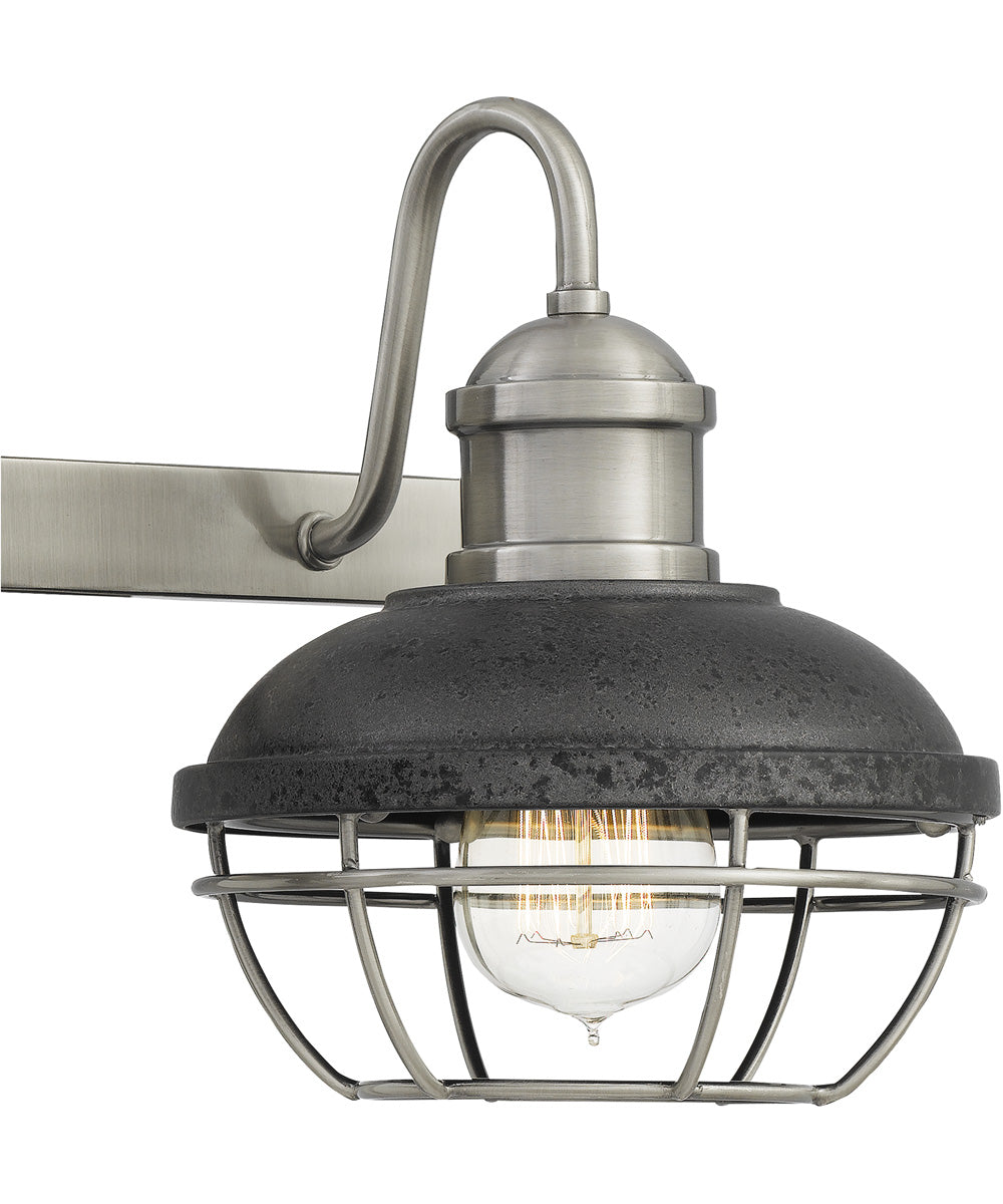 Sandpiper Medium 2-light Bath Light Antique Polished Nickel