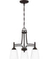 Billingsley 3-light Chandelier Old Bronze