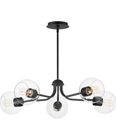 Knox 5-Light Globe Chandelier Black