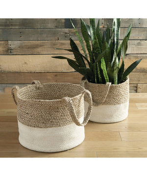 Parrish Basket Set (2/CN) Natural/White