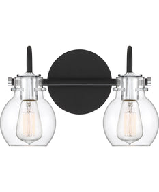 Andrews Medium 2-light Bath Light Earth Black