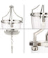 Parkhurst 1-Light New Traditional Clear Glass Pendant Light Brushed Nickel